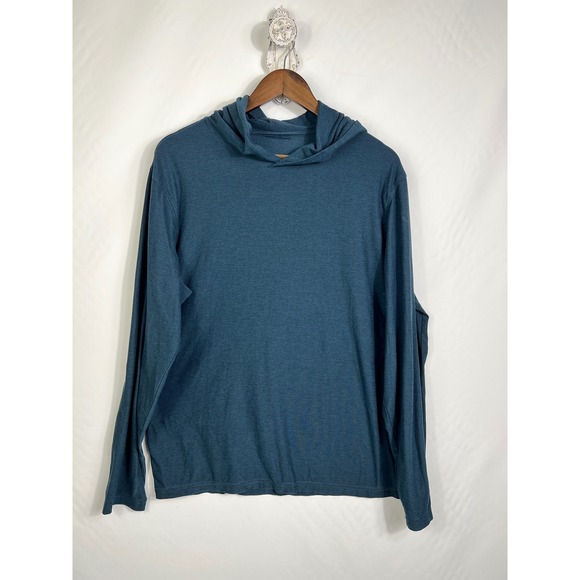 Vuori Tops - Vuori Womens V1019 Lightweight Performance Hoodie Teal Blue XL Long Sleeve